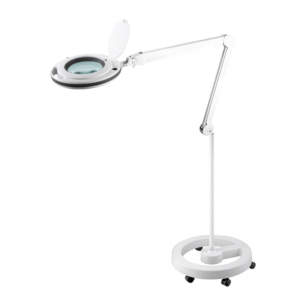 Lampe Loupe LED 3 Dioptries et Focale 5 sur Pied
