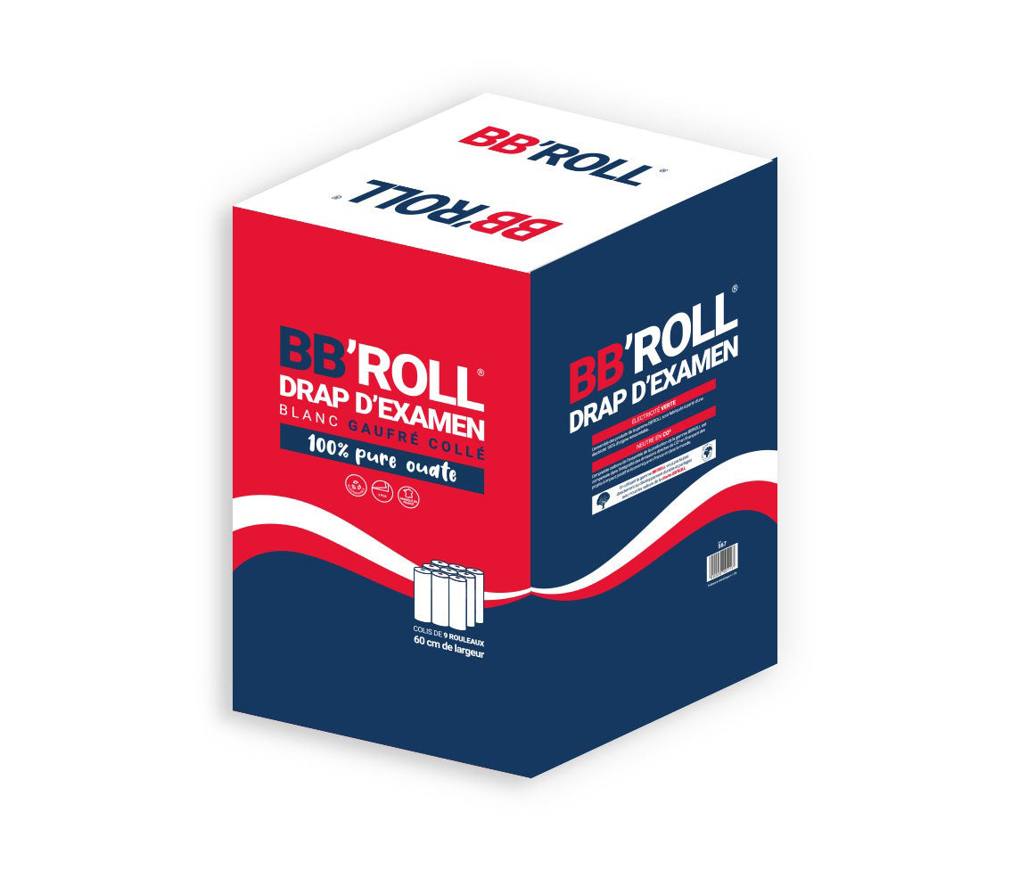 Drap d'Examen Gaufré 60 cm Colis de 9