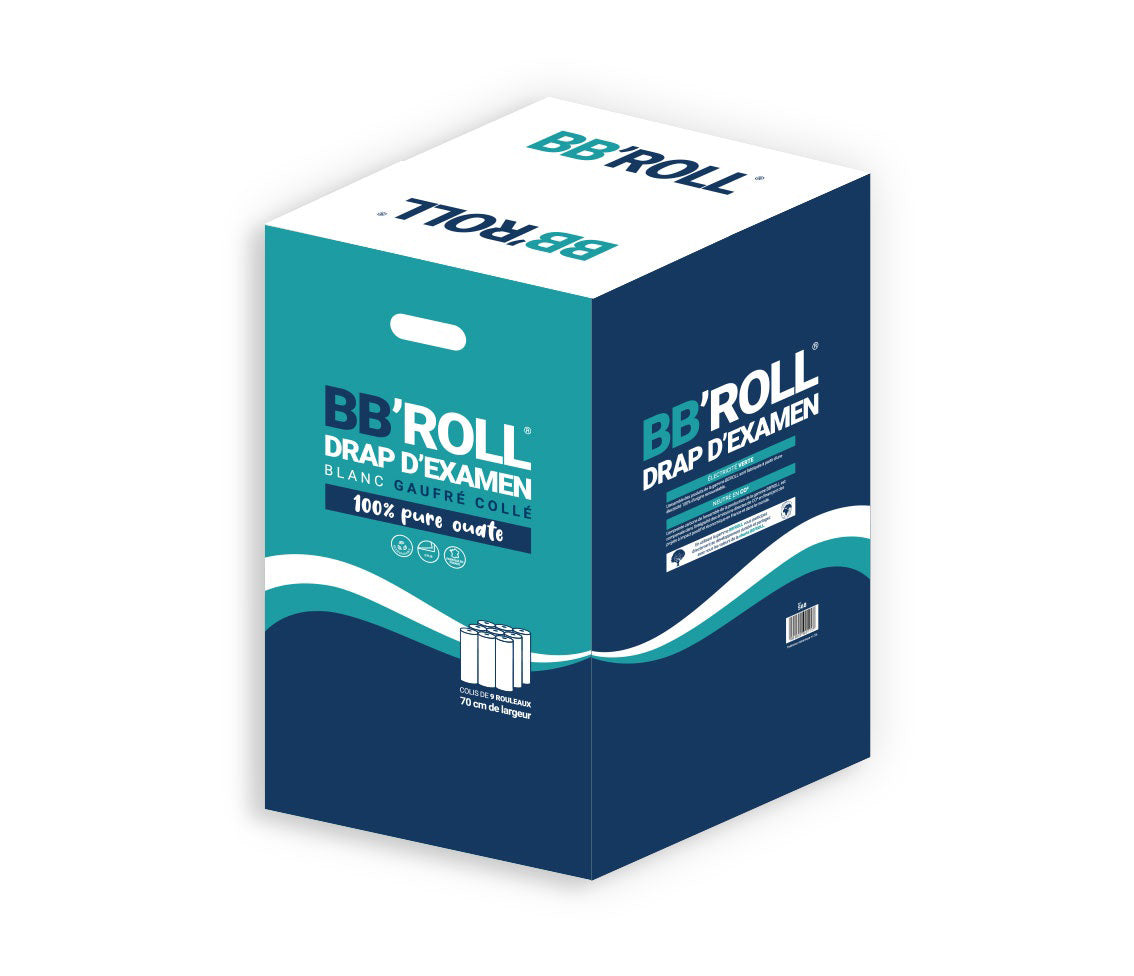 Drap d'Examen Gaufré 70 cm Colis de 9