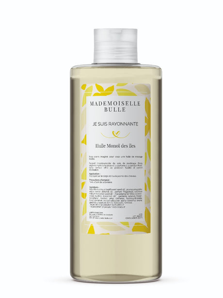 Mademoiselle Bulle - je suis rayonnante Huile Monoï des iles Flacon 500 ml