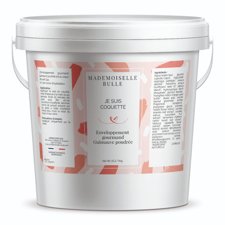 Mademoiselle Bulle - Je suis coquette Enveloppement gourmand guimauve poudrée seau 1 kg