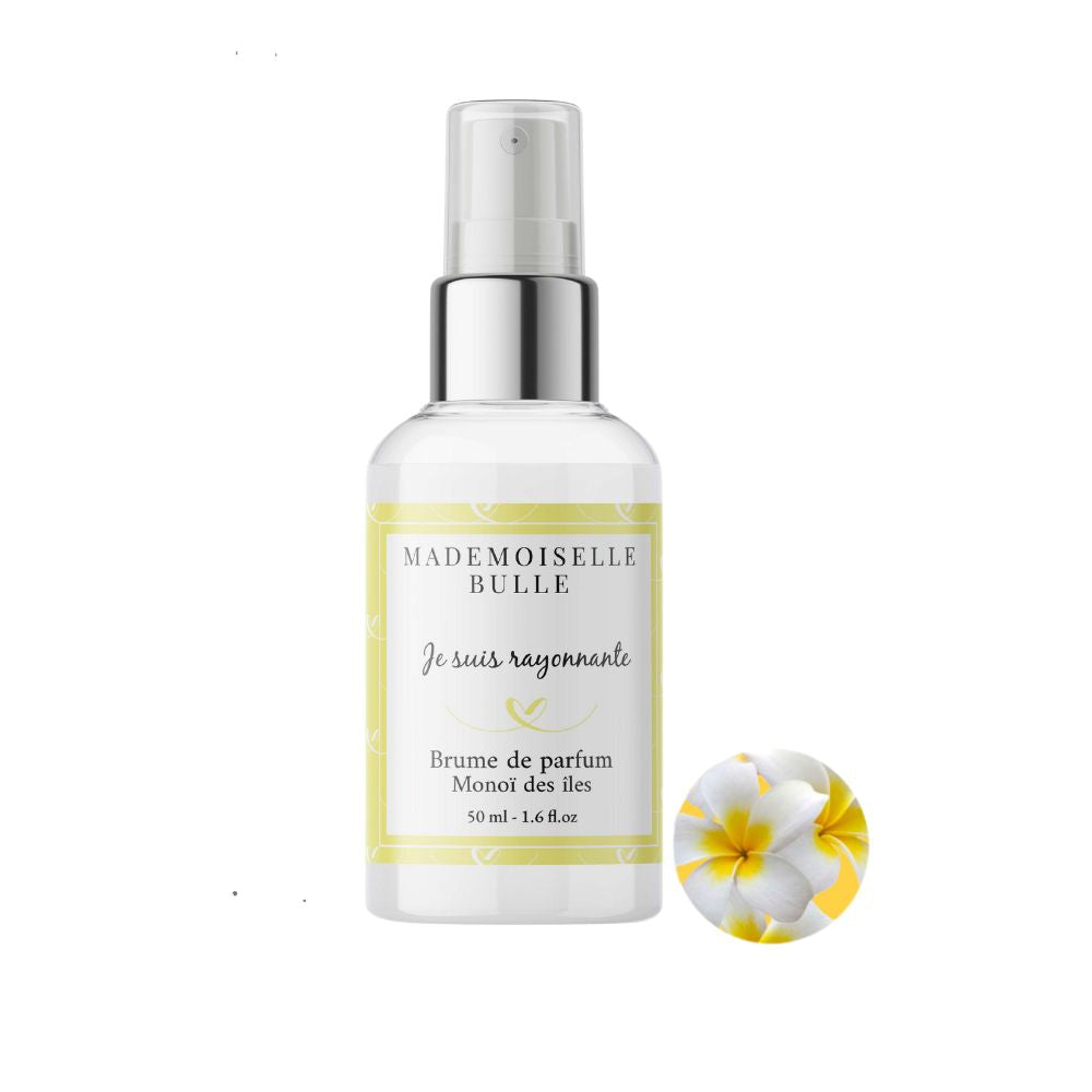 Mademoiselle Bulle - je suis rayonnante brume de parfum Monoï des iles Flacon 50 ml