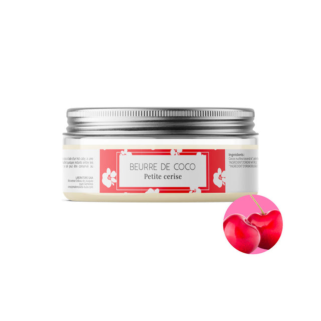 Mademoiselle Bulle Je suis passionnée Beurre de coco petite cerise Pot 100 g