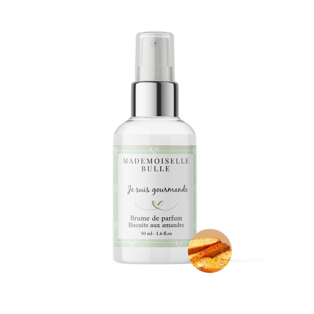 Mademoiselle Bulle Je suis gourmande brume biscuit aux amandes Flacon spray 50 ml