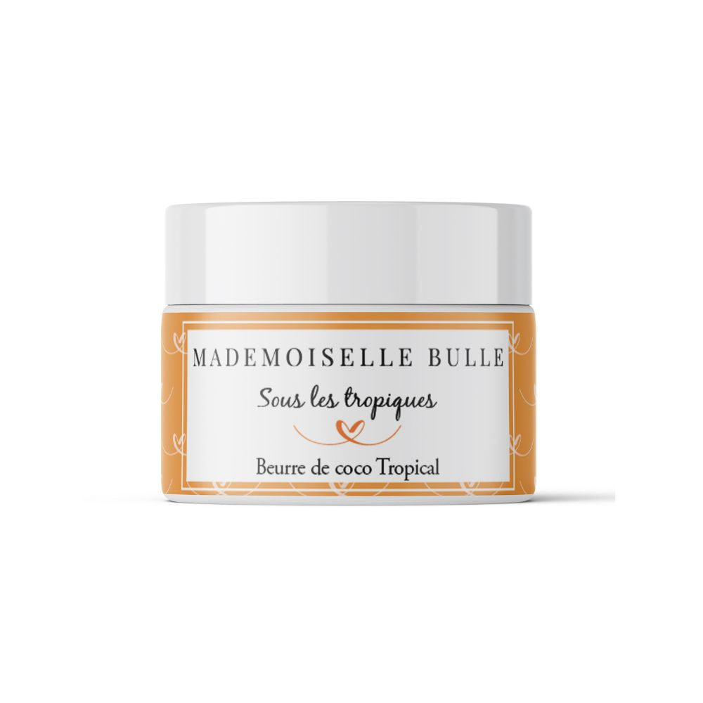 Mademoiselle Bulle Je suis sous les tropiques Beurre de coco Tropicale Pot 150ml