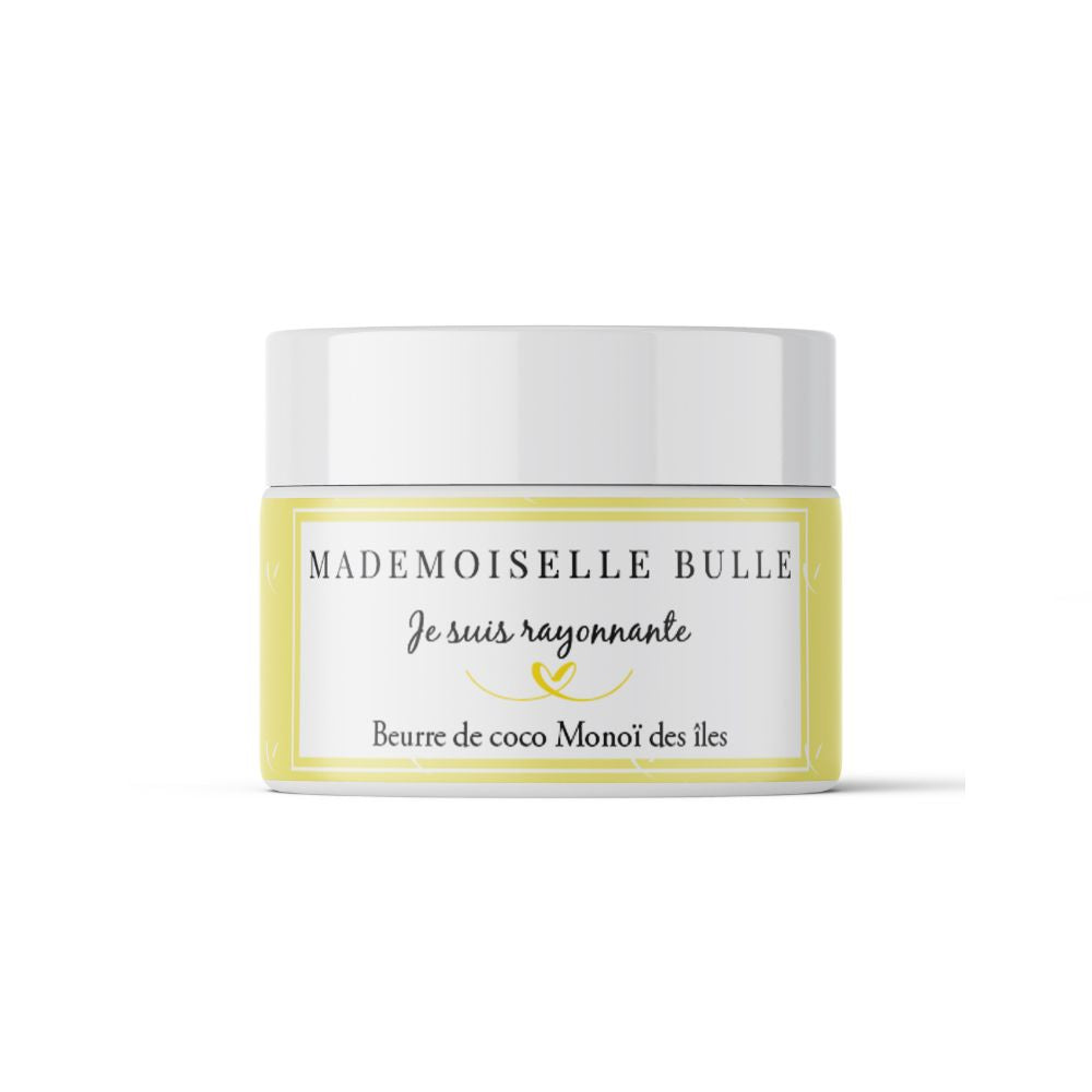 Mademoiselle Bulle Je suis rayonnante Beurre de coco au monoï des îles Pot 150ml