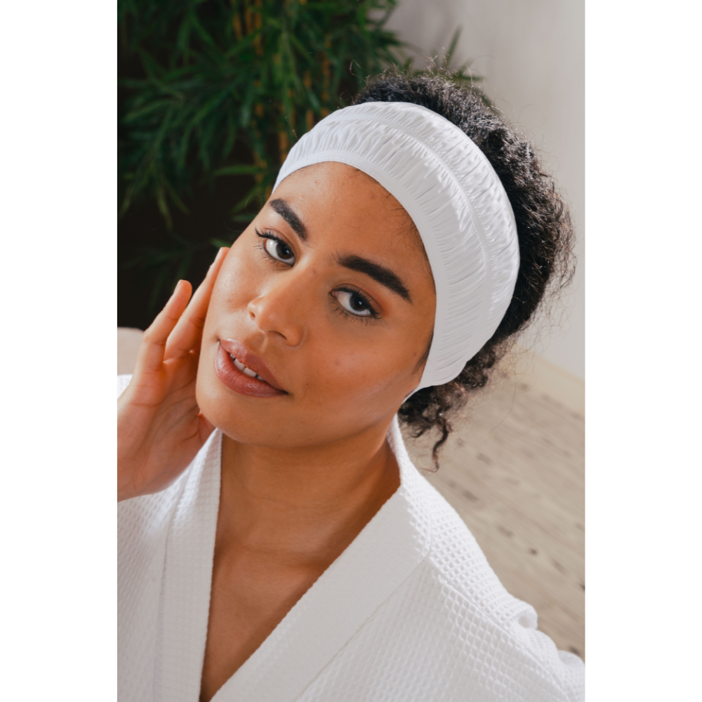Bandeau élastique froncé velcro