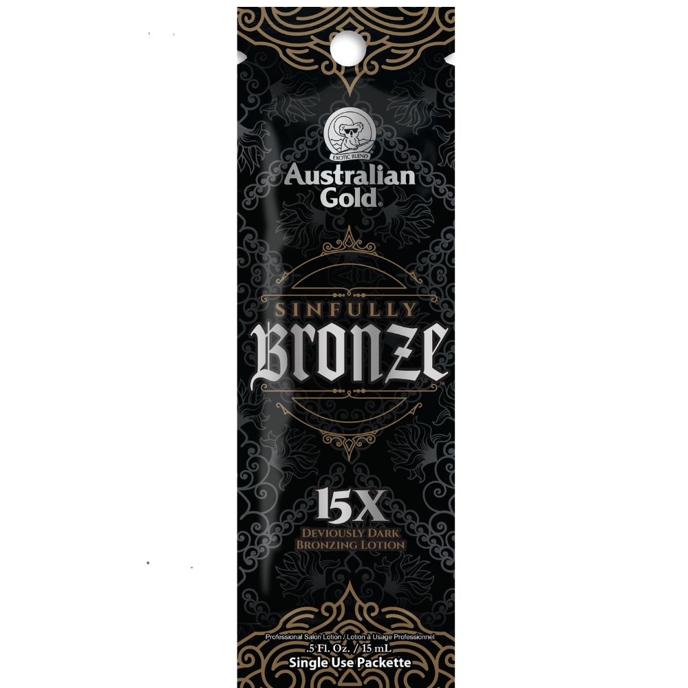 Lotion de Bronzage Sinfully Bronze (10 x 15 ml) AUSTRALIAN GOLD