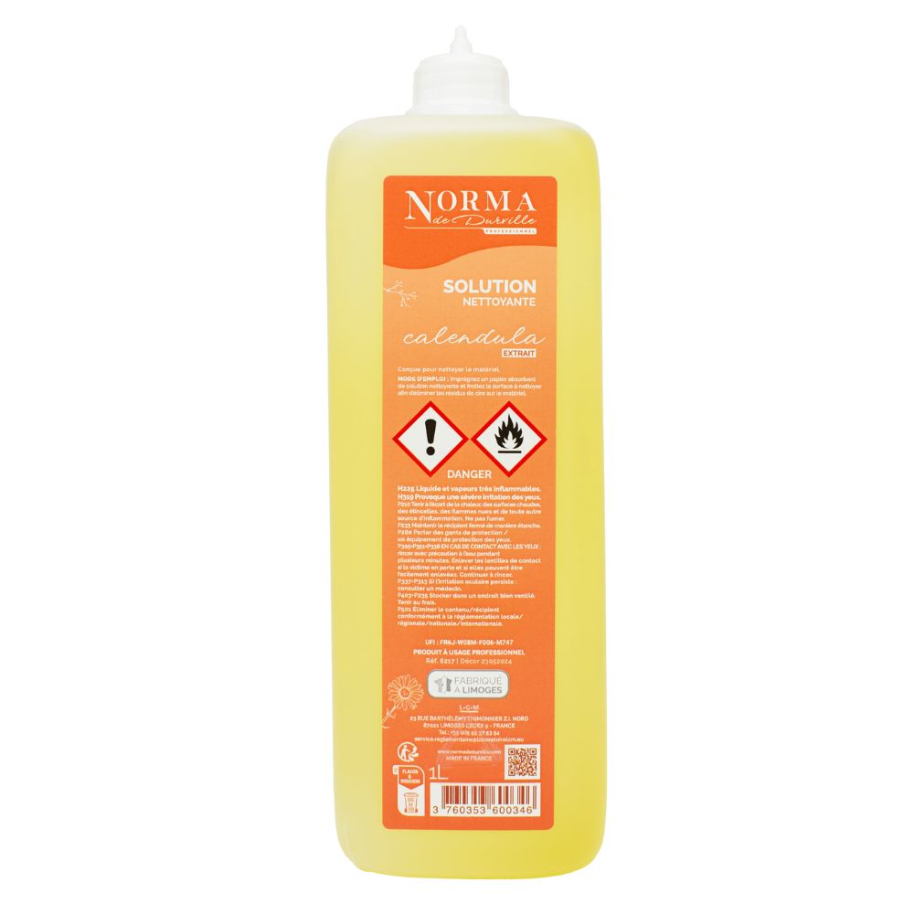 Solution Nettoyante à l'Extrait de Calendula 1 L - NORMA DE DURVILLE