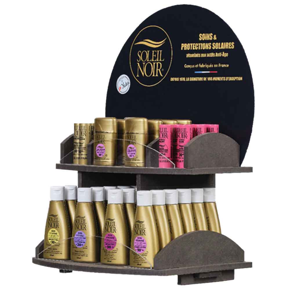 Présentoir Soin Vitaminé Visage & Zones Sensibles SOLEIL NOIR