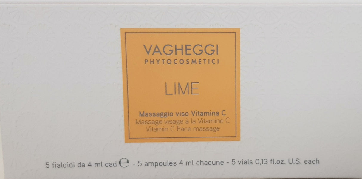 Massage du visage Vitamine C Lime 5 x 4 ml VAGHEGGI