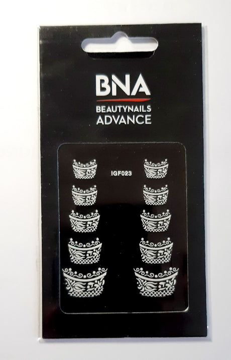 Plaquette de motifs "French Nail" Sticker BEAUTY NAILS