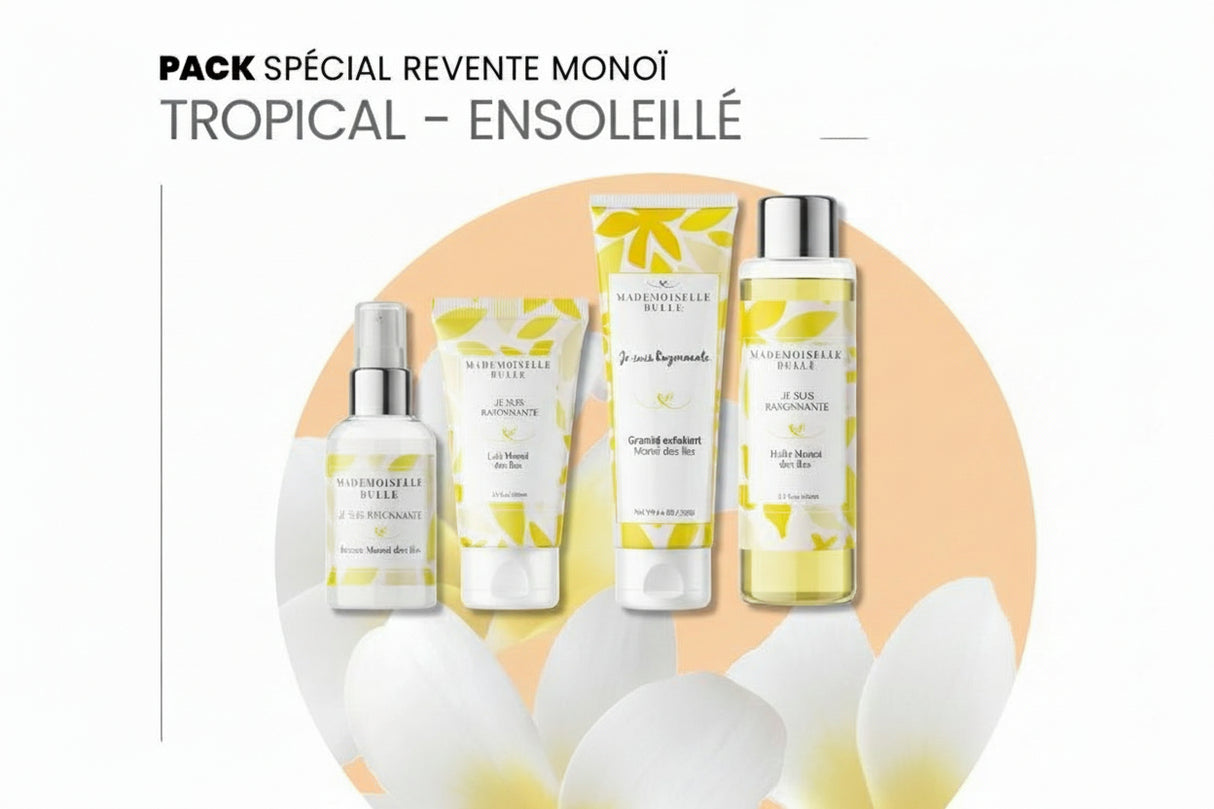 Mademoiselle Bulle Pack Découverte Spécial Monoï - 5 Produits