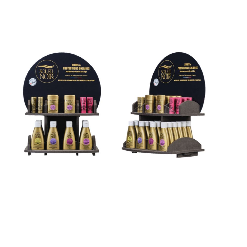 Présentoir Soin Vitaminé Visage & Zones Sensibles SOLEIL NOIR