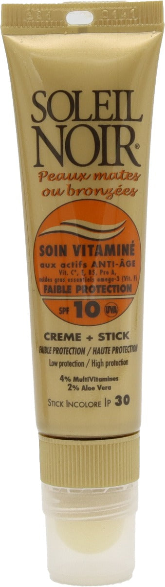 Combi Soin Vitaminé 10 et stick IP30 Faible Protection 20+2 ml SOLEIL NOIR
