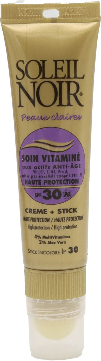 Combi Soin Vitaminé 30 et Stick IP30 Haute Protection 20+2 ml SOLEIL NOIR