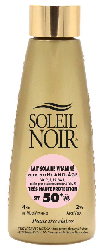 Lait Solaire Vitaminé 50+ Très Haute Protection 150 ml SOLEIL NOIR