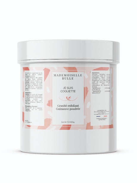 Mademoiselle bulle je suis coquette Granité exfoliant guimauve poudrée Pot 600 g