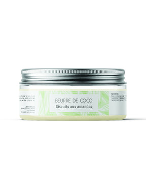 Mademoiselle Bulle Je suis gourmande Beurre de coco biscuit aux amandes Pot 125 g
