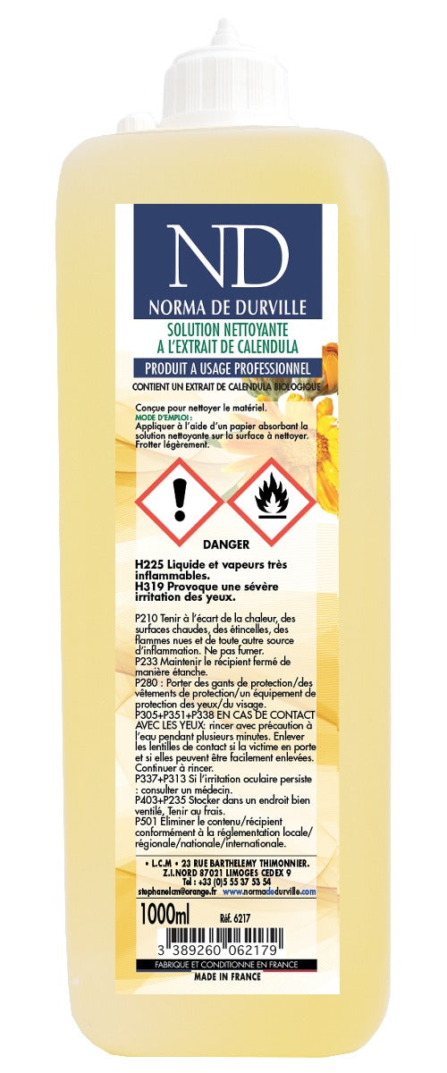 Solution Nettoyante à l'Extrait de Calendula 1 L - NORMA DE DURVILLE