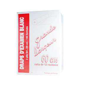 Drap d'Examen Ouaté 60 cm Colis de 12