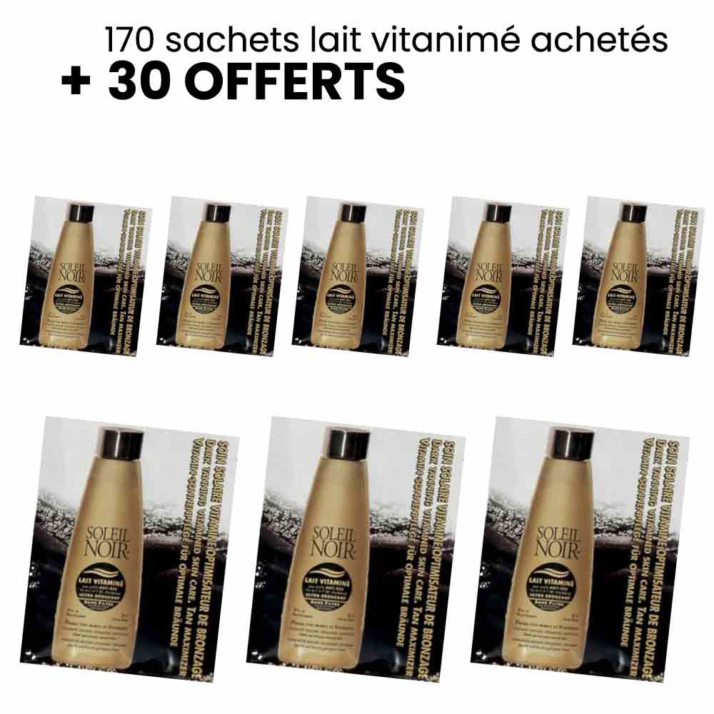 Lait Vitaminé Sans Filtre Ultra Bronzant 12 ml SOLEIL NOIR