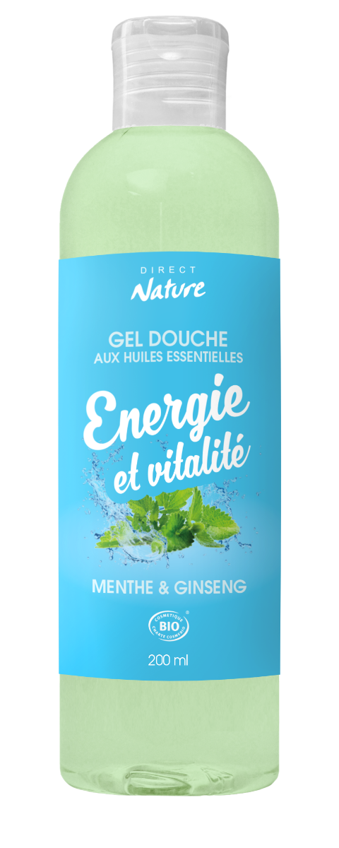 Gel douche certifié BIO - Energie et vitalité 200 ml DIRECT NATURE