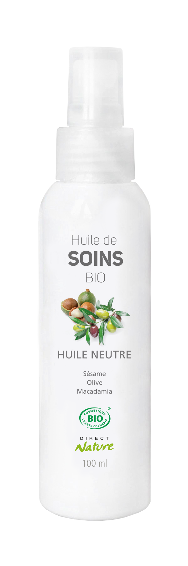 Huile de Massage Neutre 100 ml DIRECT NATURE