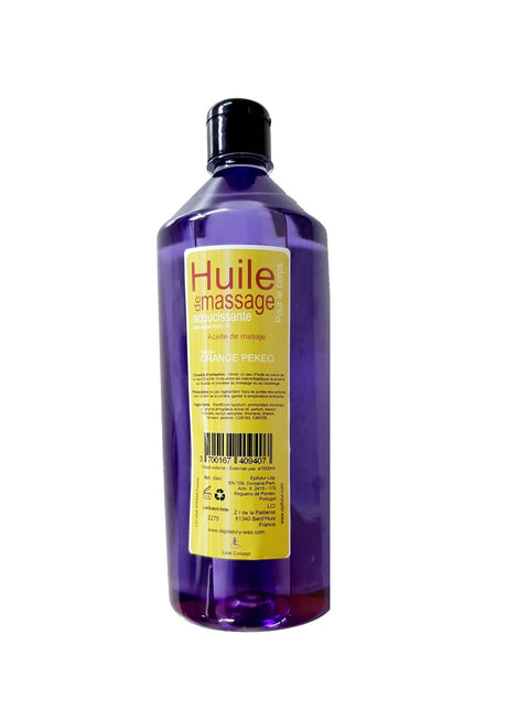 Huile de massage adoucissante Parfum Orange Pekeo 1 litre