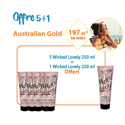 Promotion 5 + 1 Wicked Lovely 250 ml AUSTRALIAN GOLD