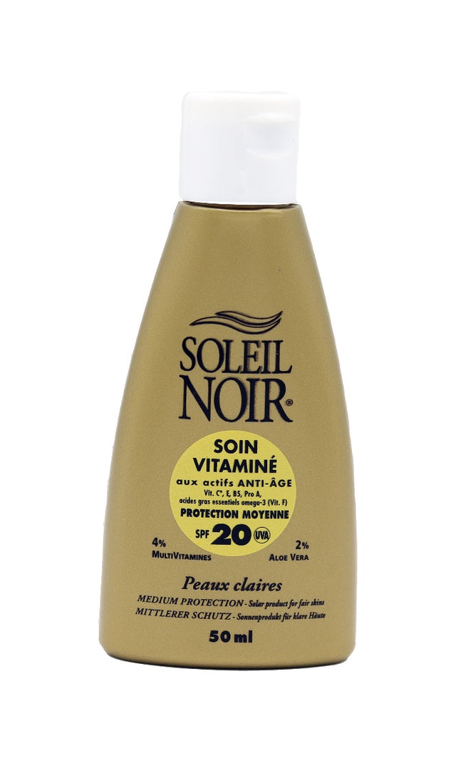 Soin Vitaminé 20 Protection Moyenne 50 ml SOLEIL NOIR