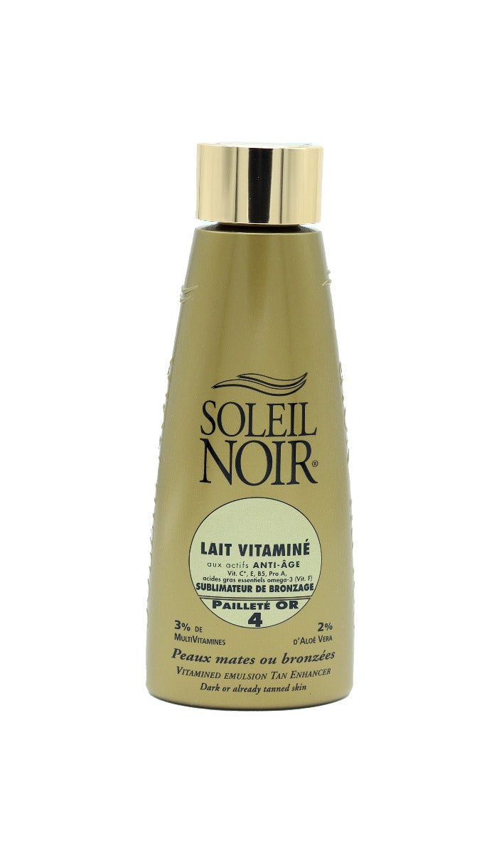 Lait Vitaminé 4 Pailleté Or Sublimateur de Bronzage 150 ml SOLEIL NOIR