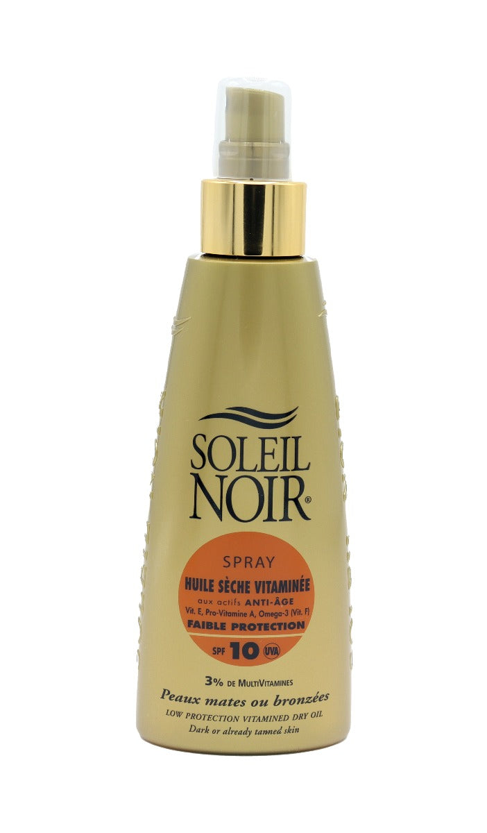 Spray Huile Sèche Vitaminée 10  Faible Protection 150 ml SOLEIL NOIR